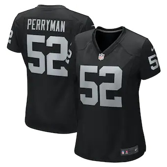 womens nike denzel perryman black las vegas raiders game je